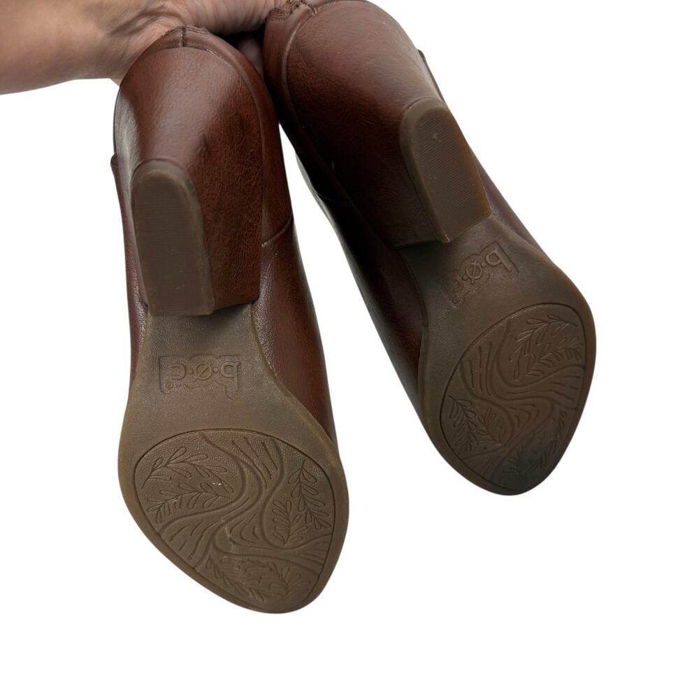 B.O.C. Born Boots Womens 6 Brown Cushioned Macey Zip Up Almond Toe Heeled Bootie - Picture 10 of 10